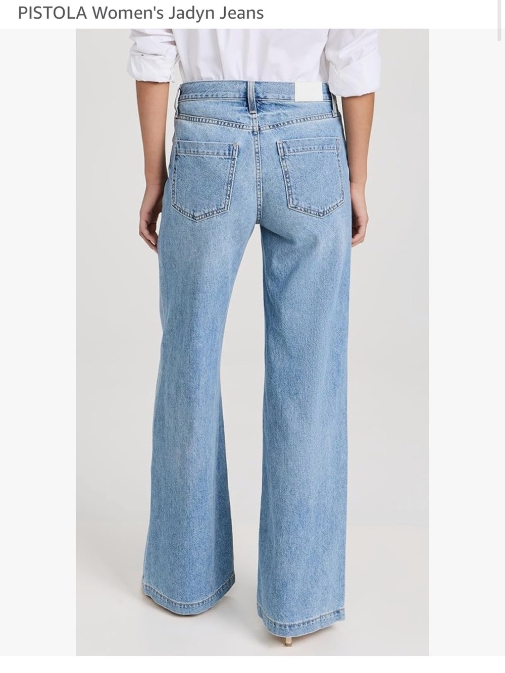 pistola Light Blue Wide-Leg Jadyn Jeans
